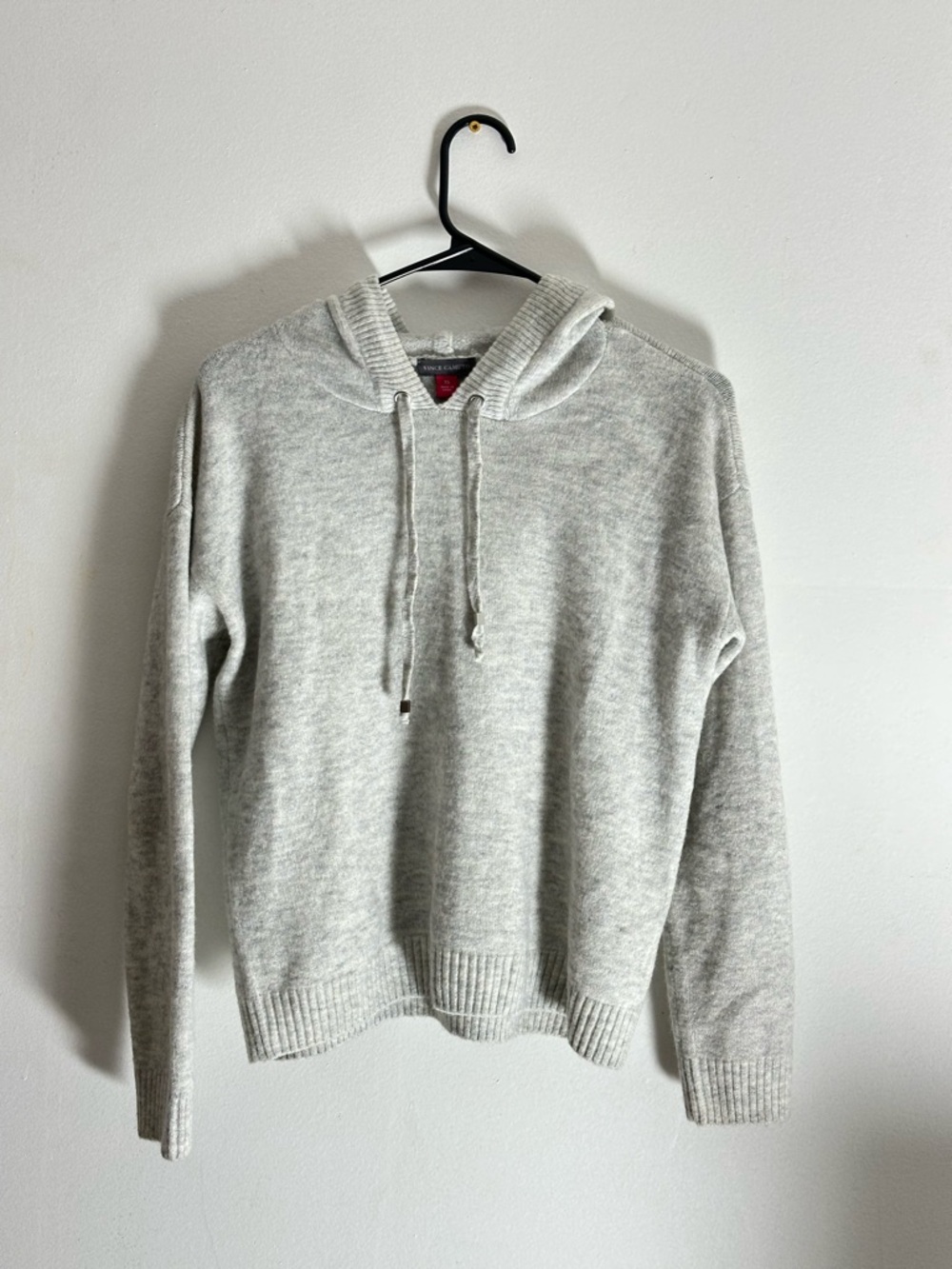 Vince Camuto Light Gray Hooded Sweater